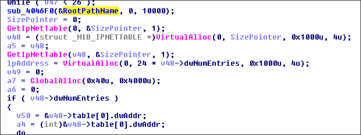 Getting ARP Table