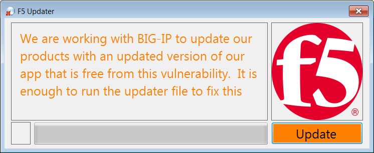 Windows data wiper impersonating F5 security update