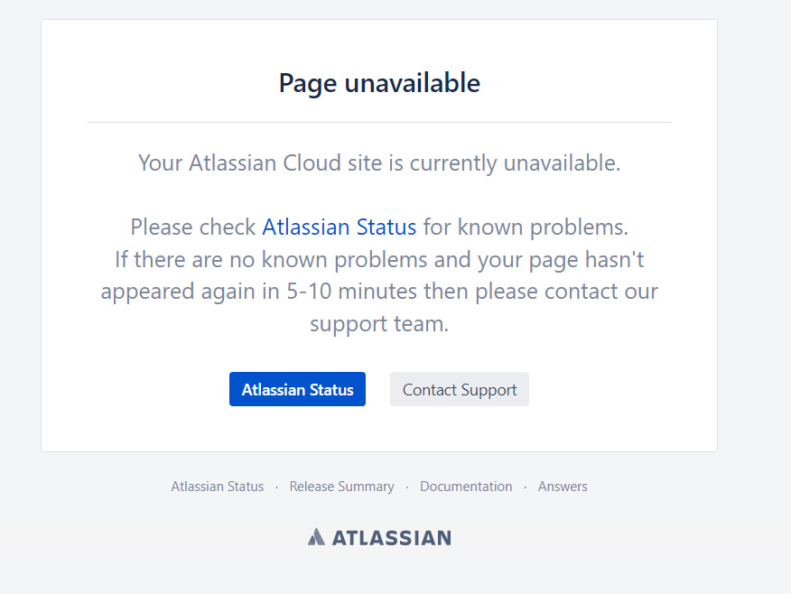 Atlassian outage causing sites to become unavailable