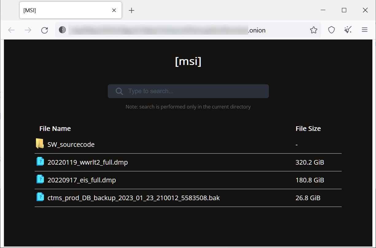 マネーメッセージの情報漏えいサイトでMSIのソースコードが流出