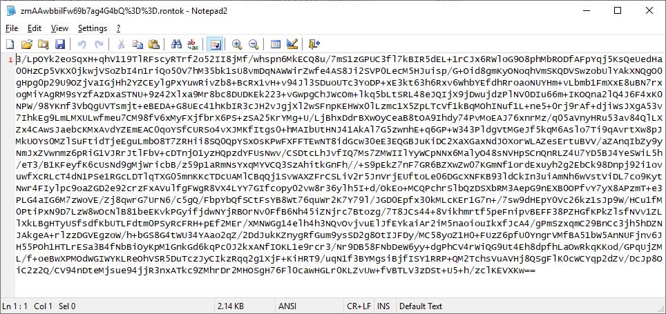 Base64 Encoded Encrypted File