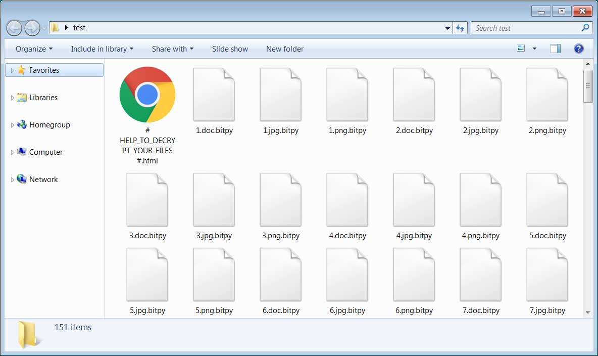 Encrypted BitPyLock files