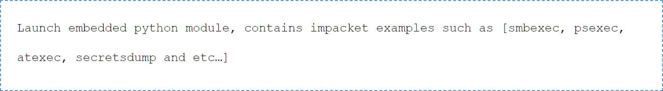 Impacket strings found by IBM X-Force