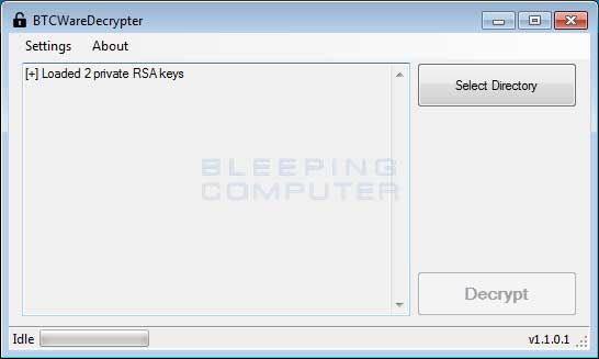 BTCWare Decrypter