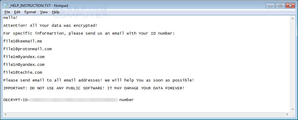 FILE CryptoMix Ransom Note