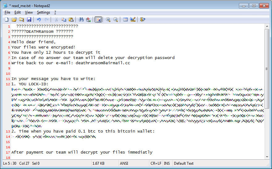 Windows Software Download Redrum Ransomware Removal Report 