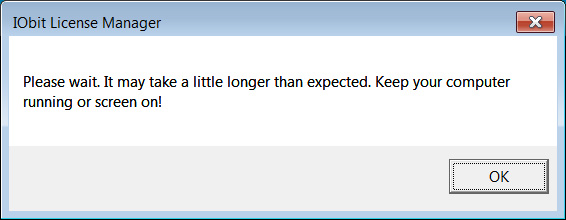 Fake alert to not turn off the computer