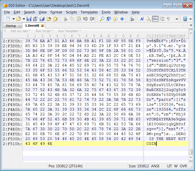 Hex edit of an encrypted file