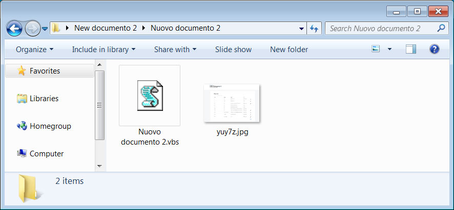 Contents of zip file