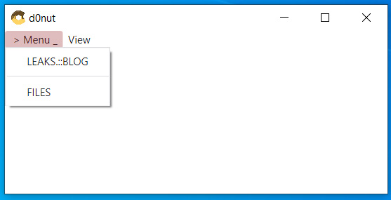 Electronic Donut ransomware application