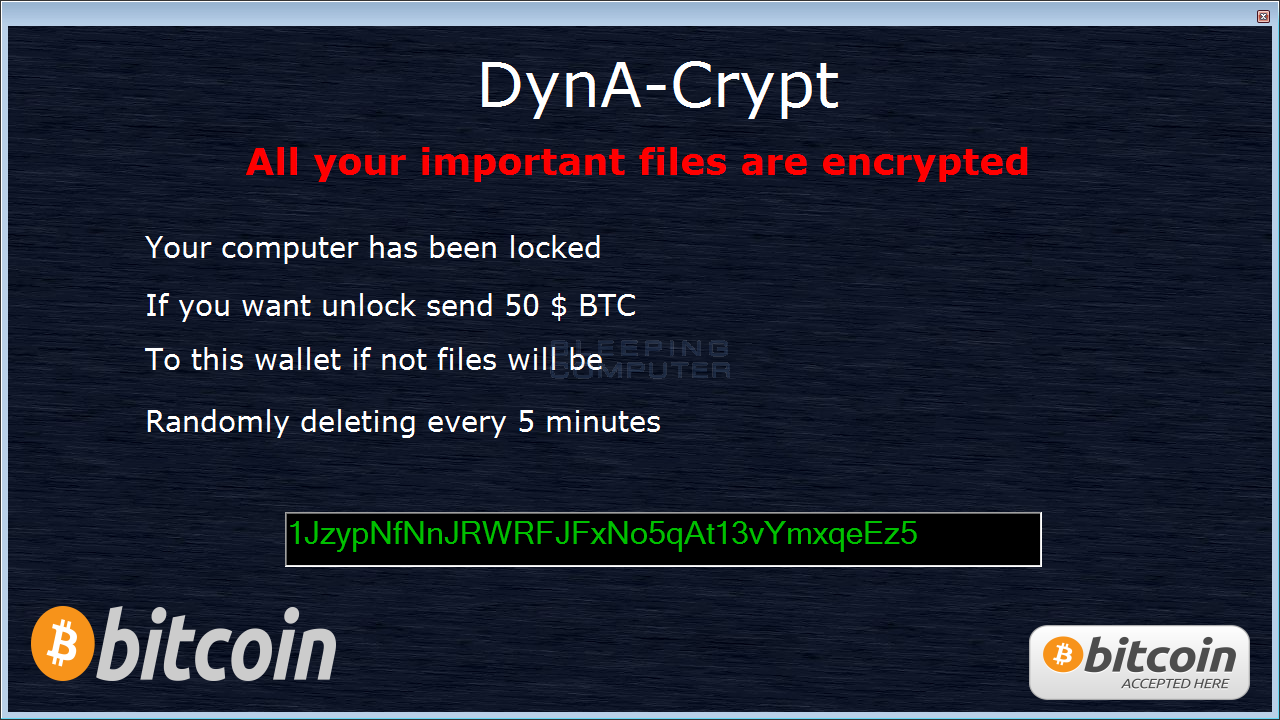 DynA-Crypt Ransomware