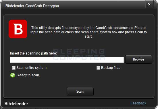 Bitdefender GandCrab Decryptor