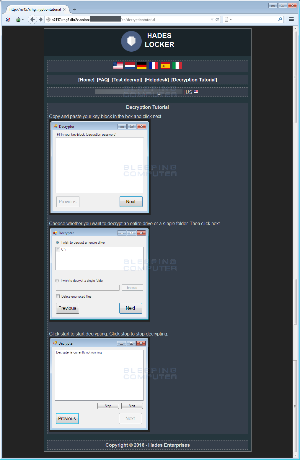 Decryption Tutorial Page