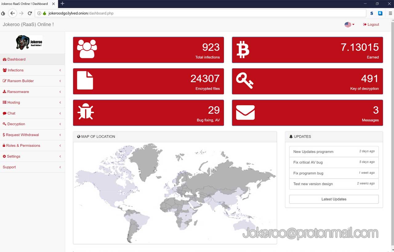 Jokeroo RaaS Dashboard​​​​​​​