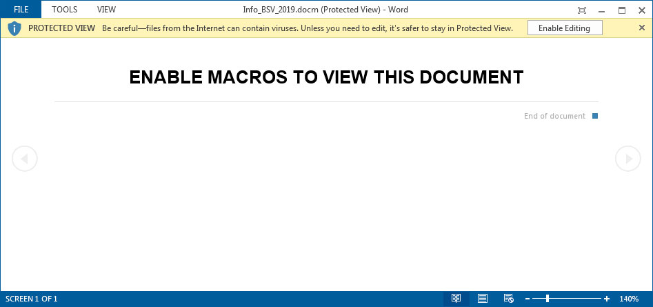 Malicious Word Doc