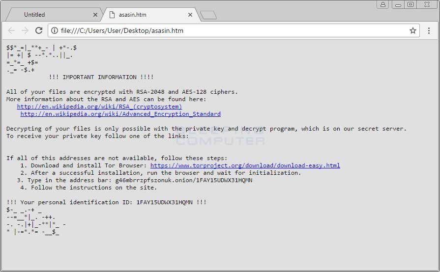 Locky Ransom Note