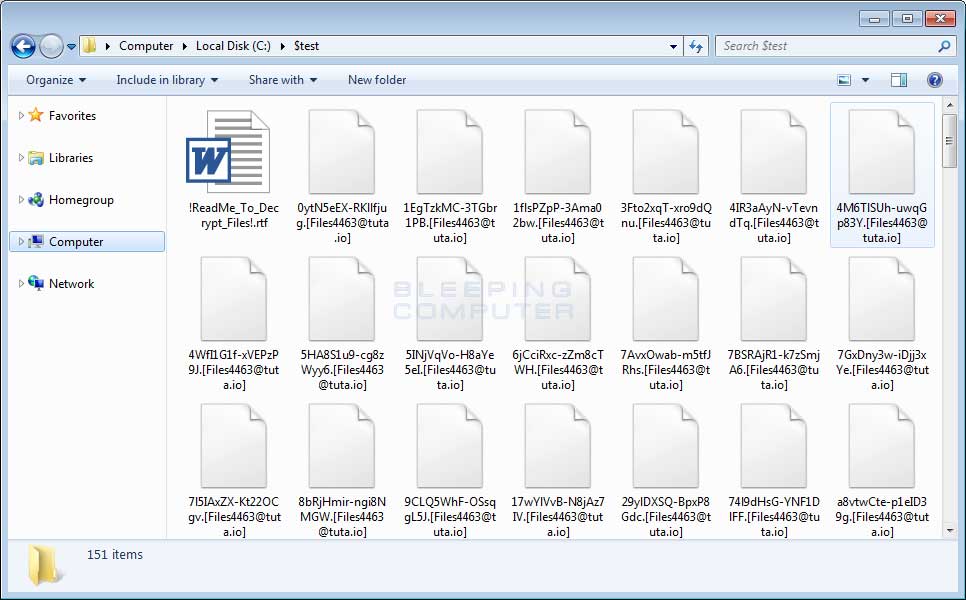 Folder of Encrypted Files