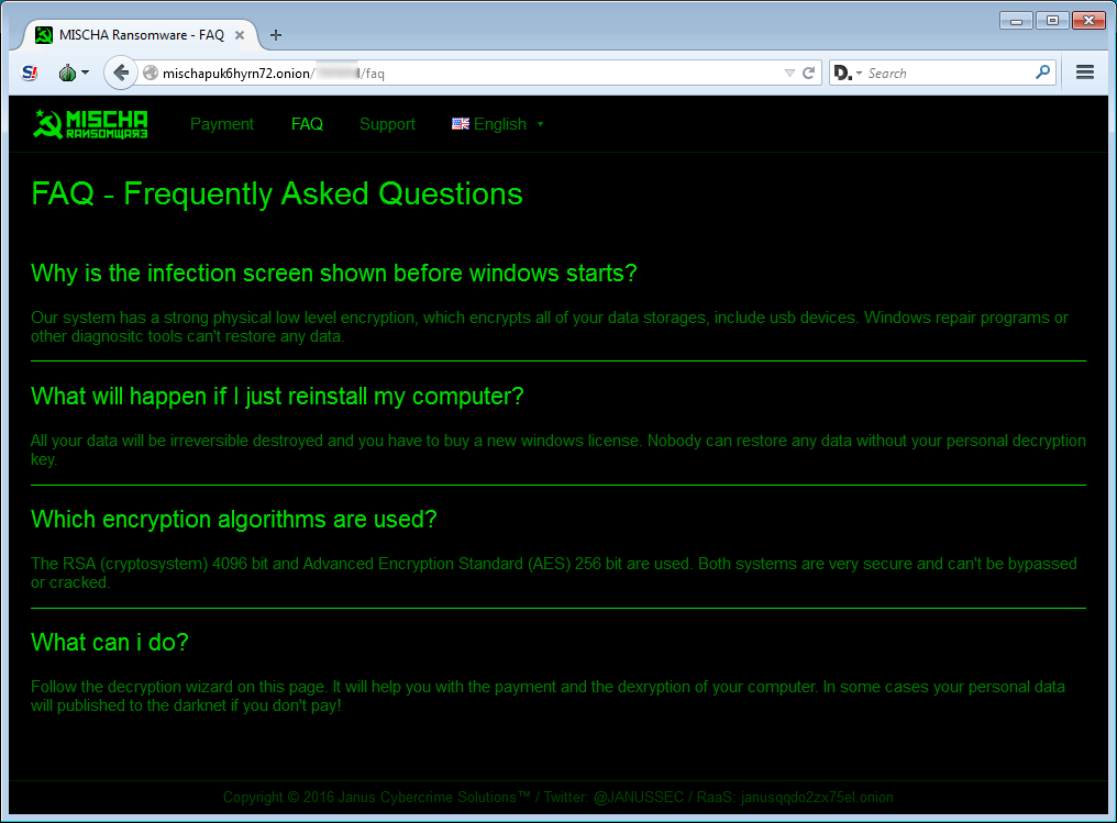 Frequently Asked Questions Page