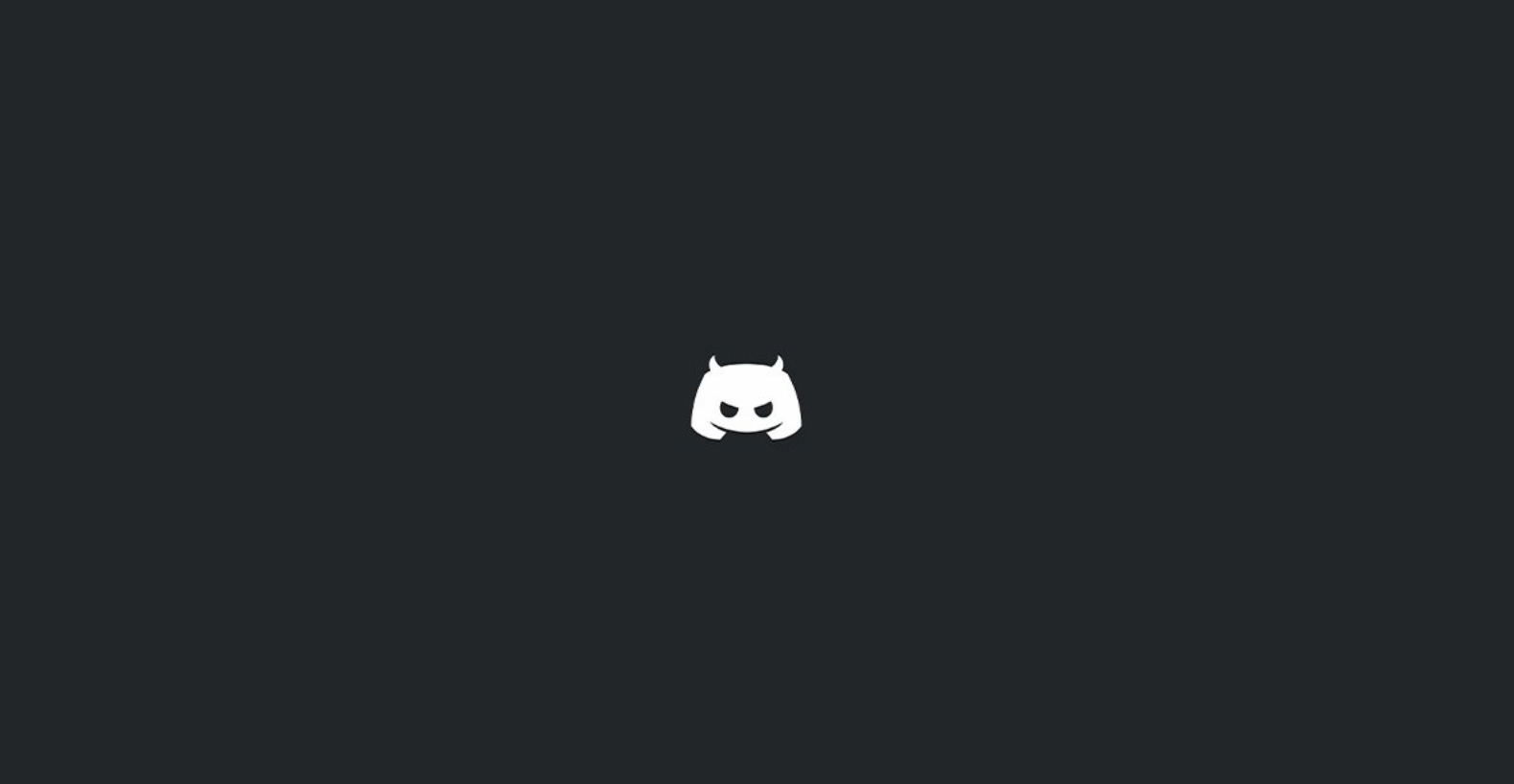 El fondo de pantalla cambió al logotipo de Discord enojado.