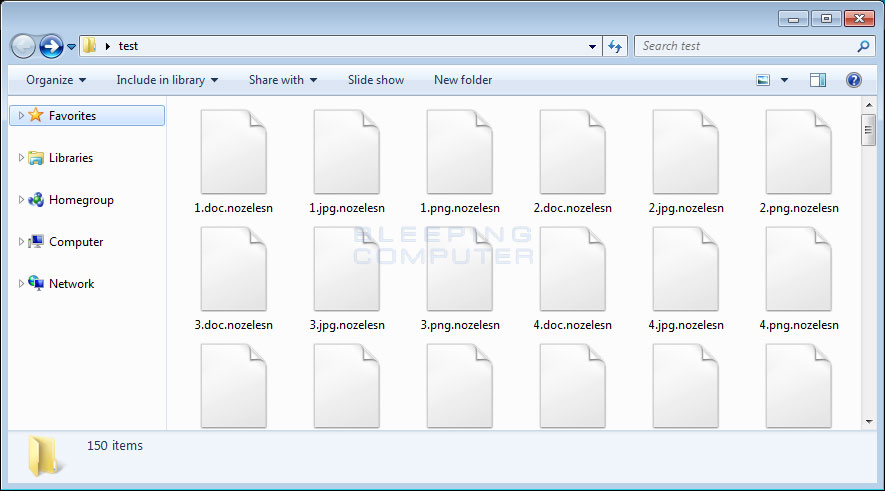 Example Nozelesn Encrypted Folder