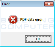 Fake PDF Error