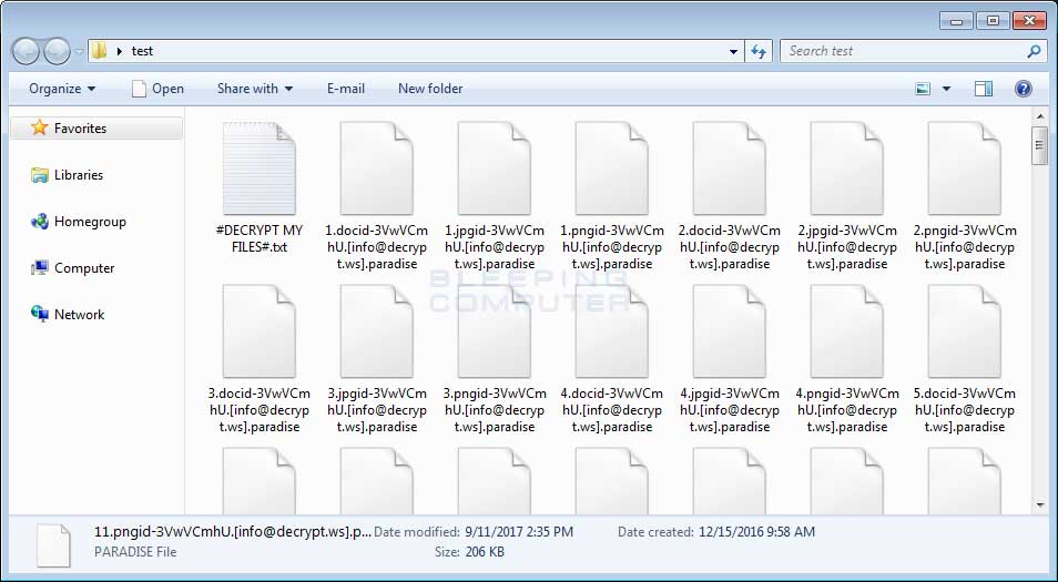 Paradise Encrypted Folder