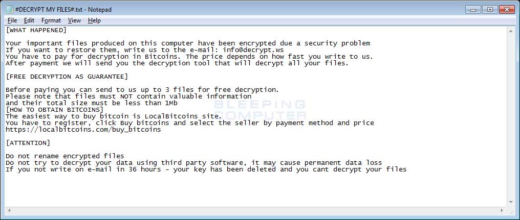 Paradise Ransomware Ransom Note