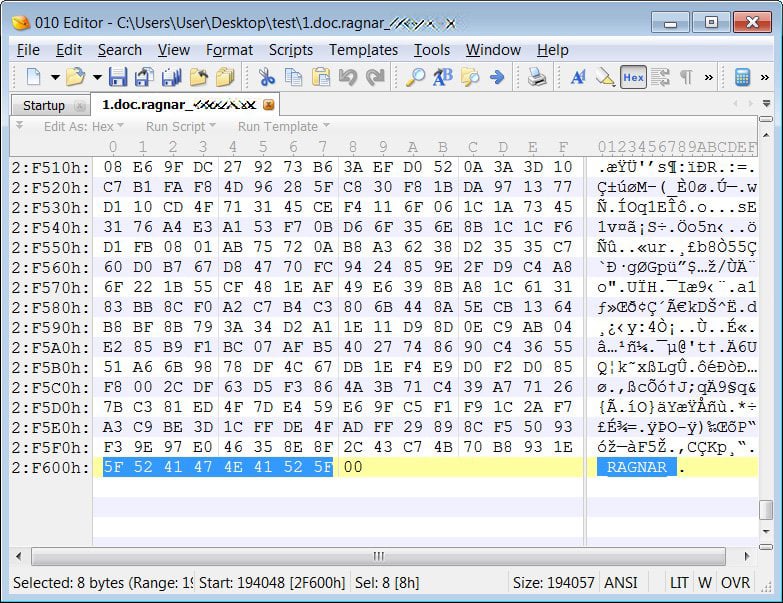 Encrypted File Marker