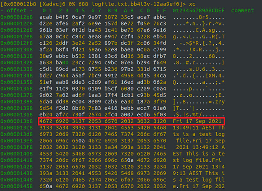 Encrypted file with a mix of encrypted and unencrypted data