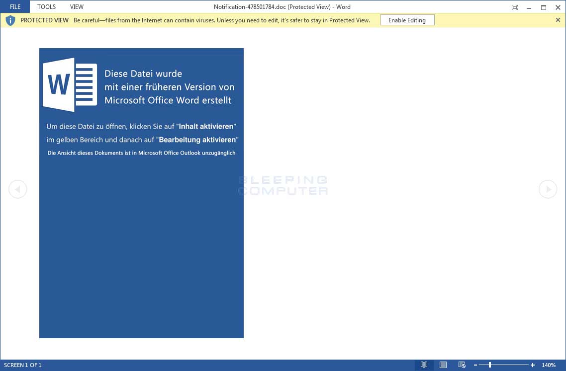 Malicious Word Document