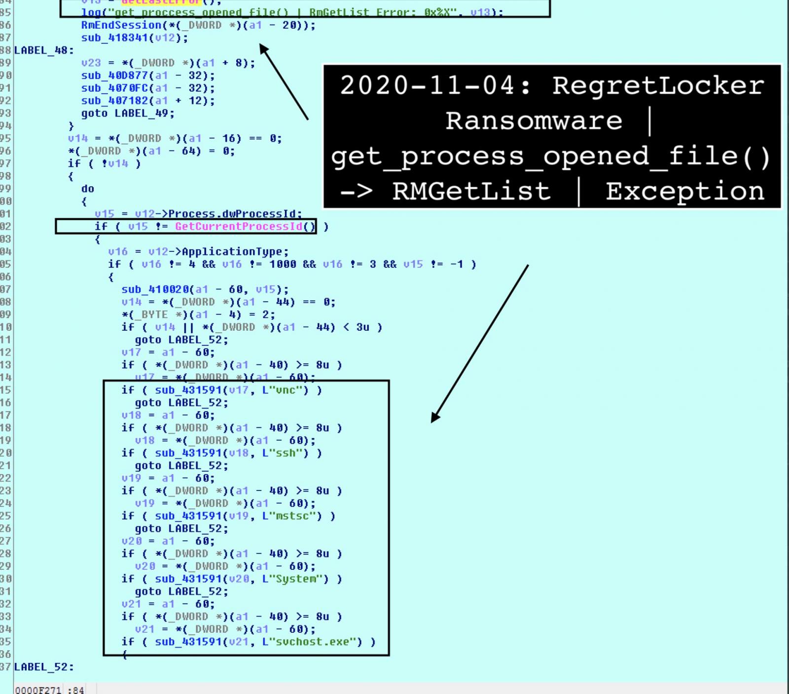 Lista de excepciones del Administrador de reinicio de Windows