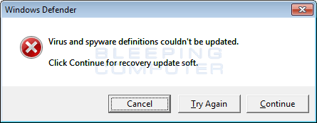 Fake Windows Defender Alert