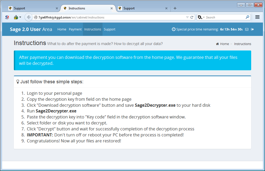 Decryption Instructions