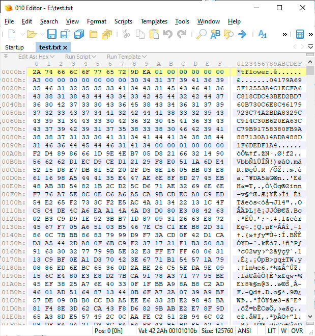 Encrypted TFlower File