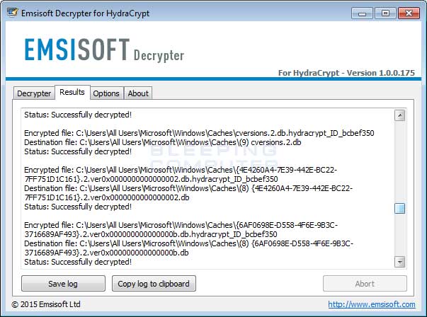 Decryption Results