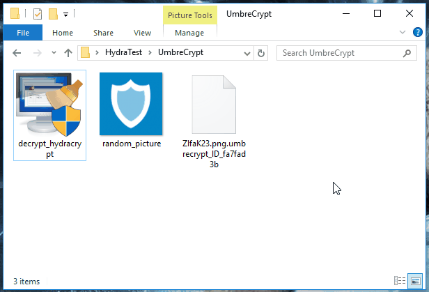 How to drag the files onto the Decrypter