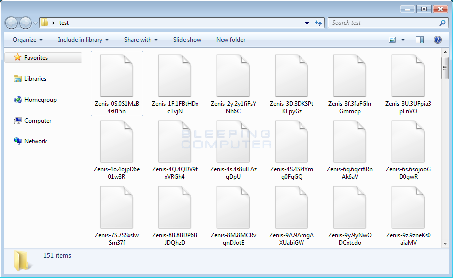 Zenis Encrypted Files