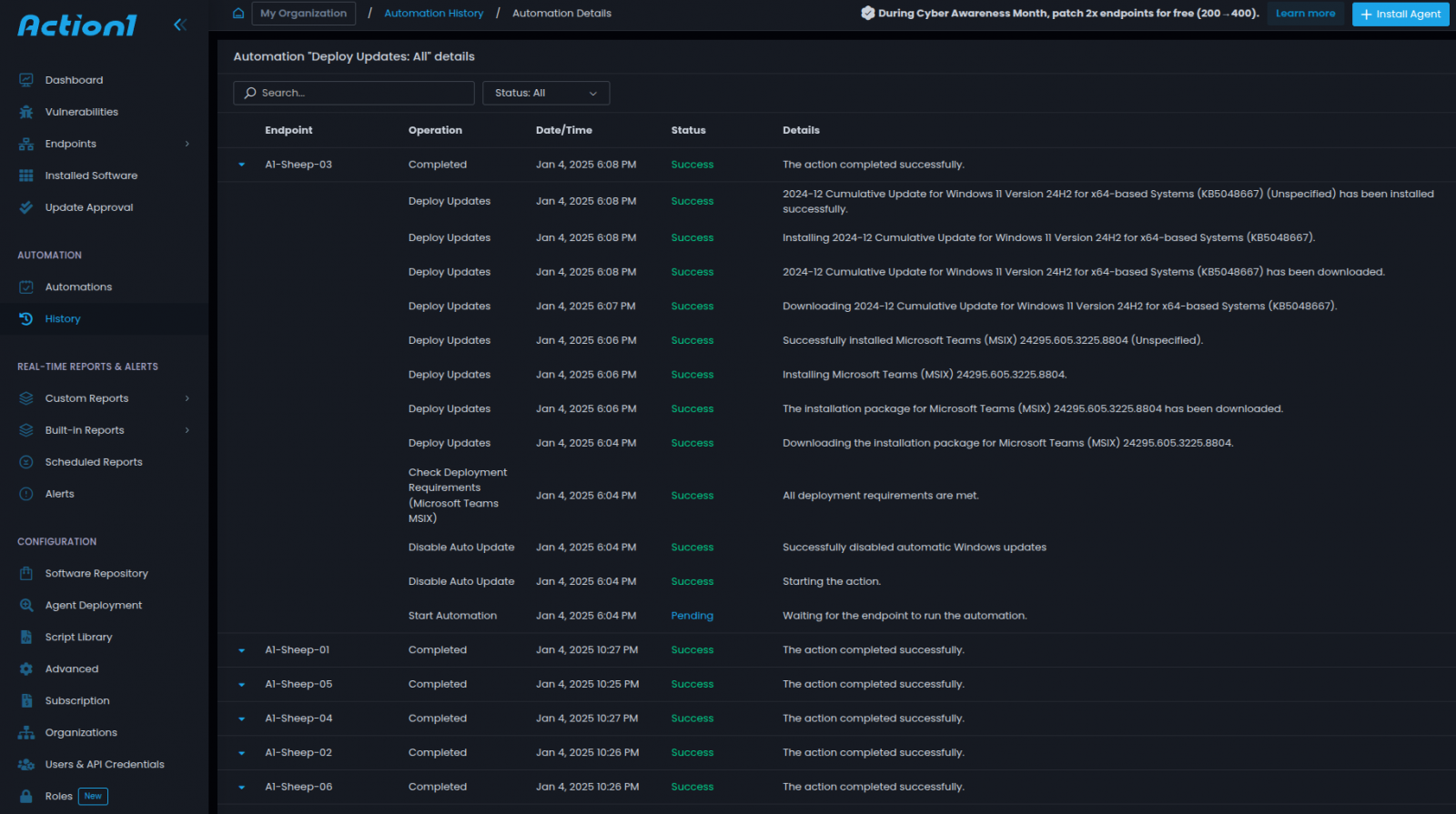 Action1 Otomasyon Ayrıntıları