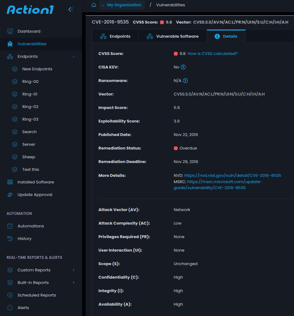 Eylem1 Güvenlik Açığı Bilgileri