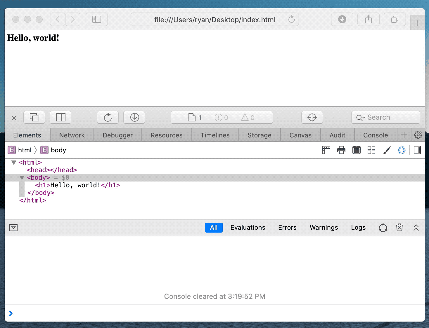 Trusted Site in Safari Desktop