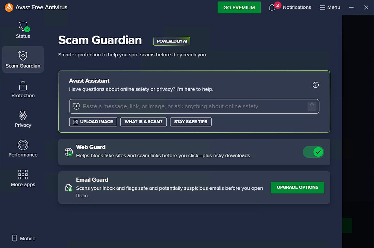 Avast Scam Guardian