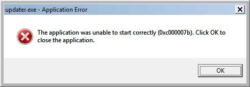 Updater.exe Error