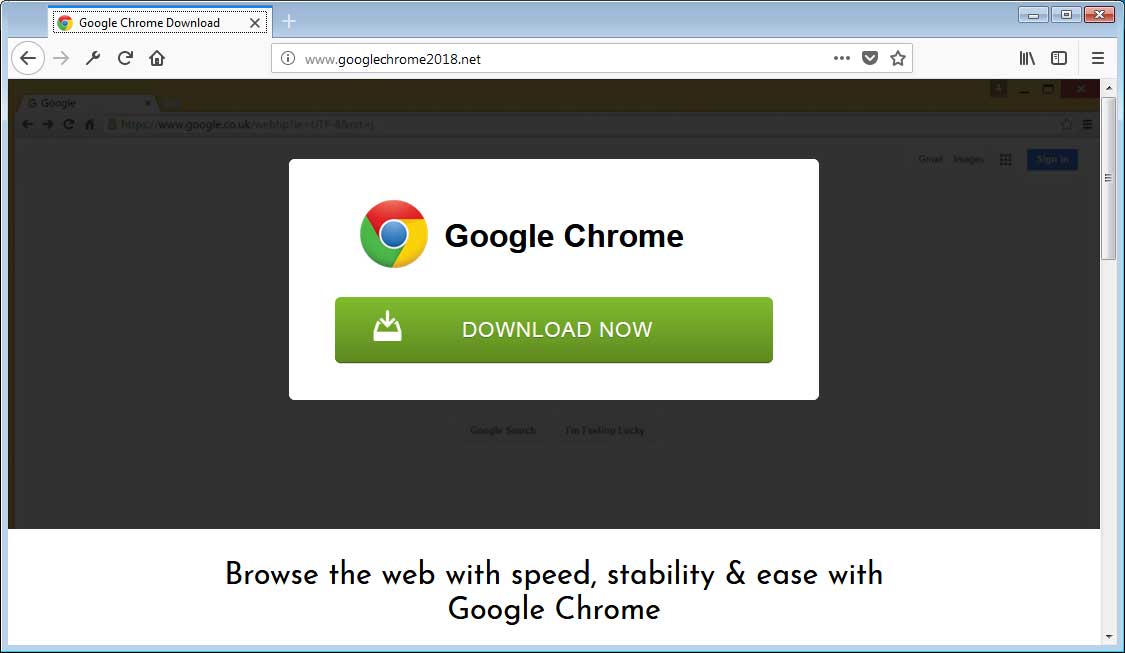 Chrome PUP/Adware Bundle Download Site