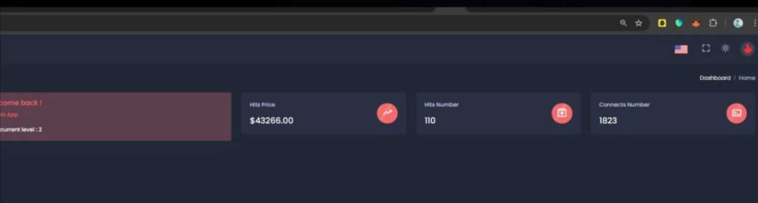 Screenshot of drainer panel shared on Telegram