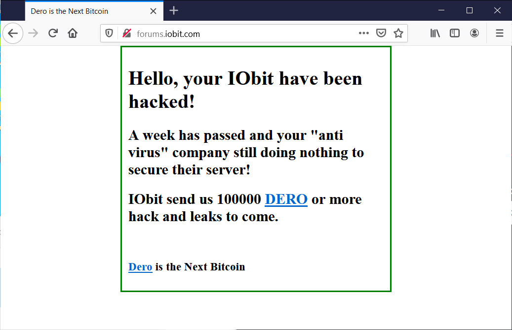 Iobit forum