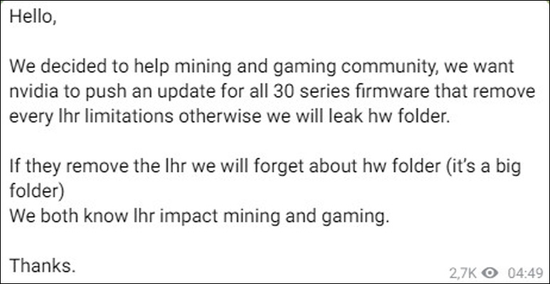 Lapsus$ taunting NVIDIA